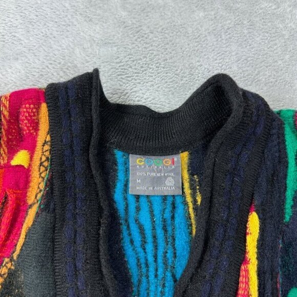 Vintage Coogi Australia  Wool Cardigan Women's Size Medium Biggie Smalls - Picture 4 of 15